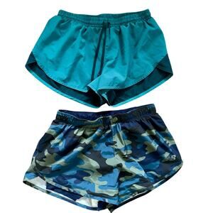 Lot of 2 Blue Athletic Shorts Old Navy Active & New Balance Women's Size Small